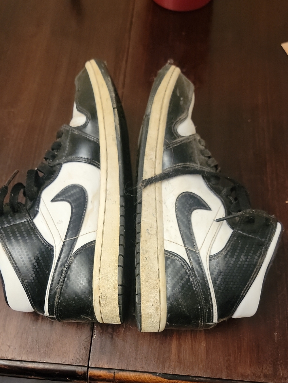 Jordan Black and White High-Top Sneakers
